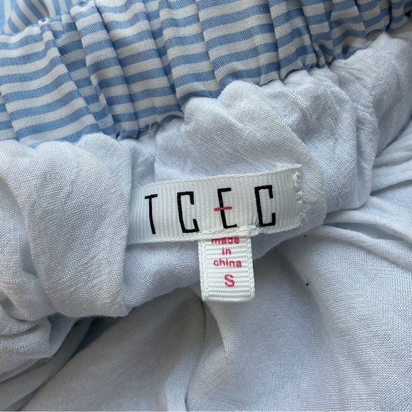 TCEC Striped Strapless Maxi Dress Size Small - Picture 8 of 9